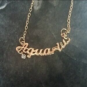 Aquarius Zodiac Necklace
